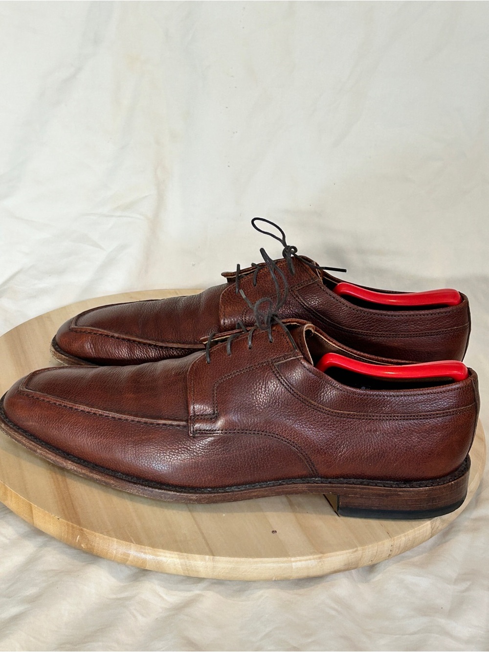 Allen Edmonds Jackson Men’s Brown Leather Lace-Up Derby Dress Shoes US 9.5D